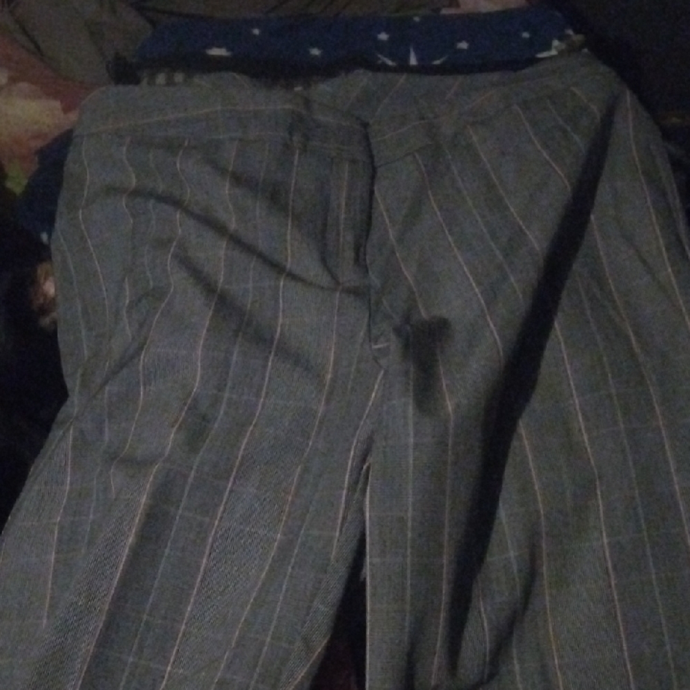 Gray Pinstriped Capris for a Chic Look